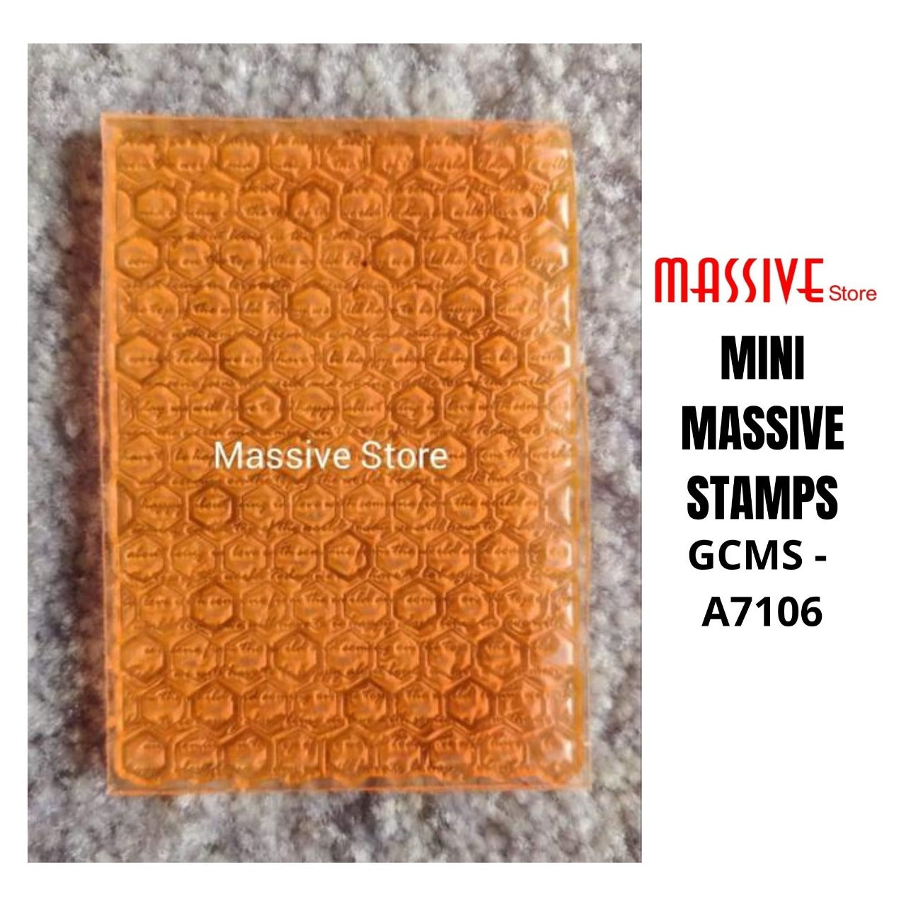 Hexa Pattern Mixed Media Stamp (GCMS A7106) - Growing Craft - Best craft Supplies