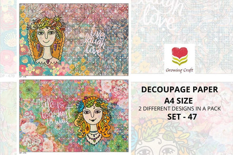 Massive Decoupage Paper Set 47 - Growing Craft - Best craft Supplies