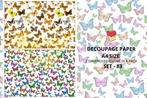 Massive Decoupage Paper Set 83 - Growing Craft - Best craft Supplies