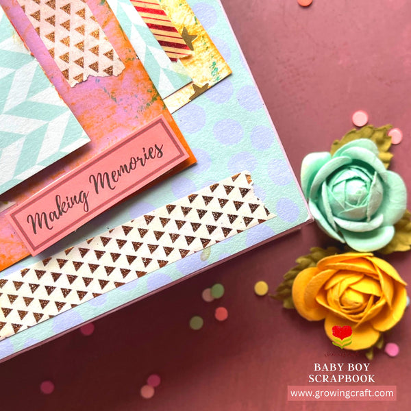 Little Star - Baby Boy Scrapbook Record Journal