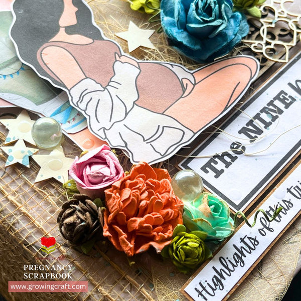 Mom to be - Pregnancy Scrapbook - The Nine Months