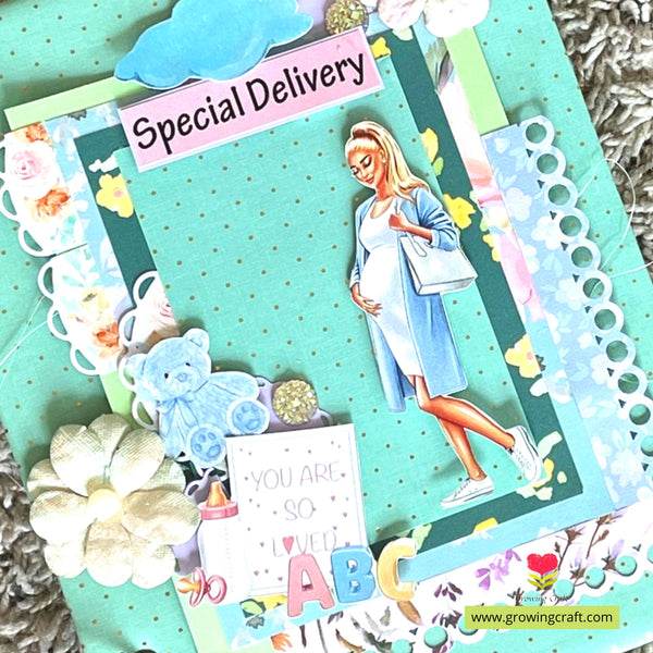 Handmade Pregnancy Scrapbook | Personalized Memory Keepsake Album