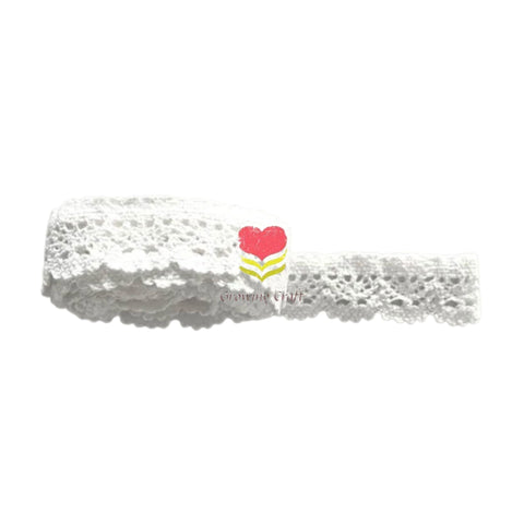 Crochet Lace - White  GCBURLAP 021 - Growing Craft - Best craft Supplies
