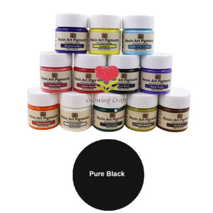 Resin Art Pigment - Pure Black - GCRESIN 060 - Growing Craft - Best craft Supplies