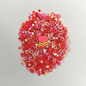 Neon Stars - Shades of Pink - GCSQ 424 - Growing Craft - Best craft Supplies