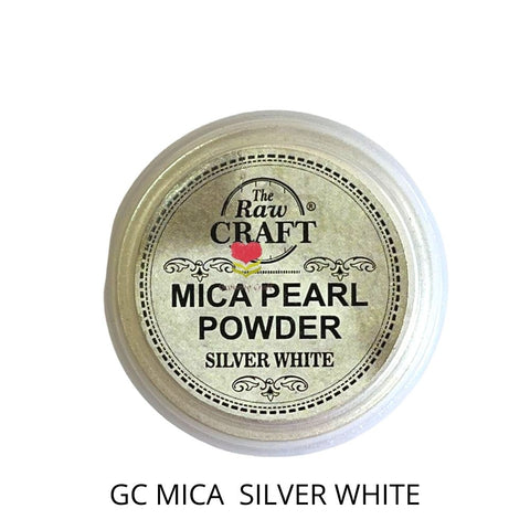 DIY Resin Art Mica Pearl Powder - GC MICA SILVER WHITE - Growing Craft - Best craft Supplies