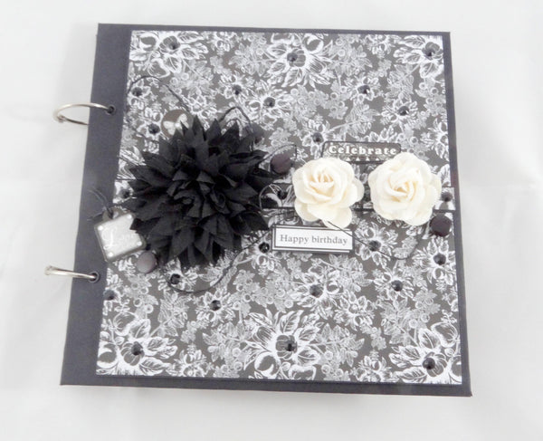 Black and white theme photo album - Growing Craft - Best craft Supplies