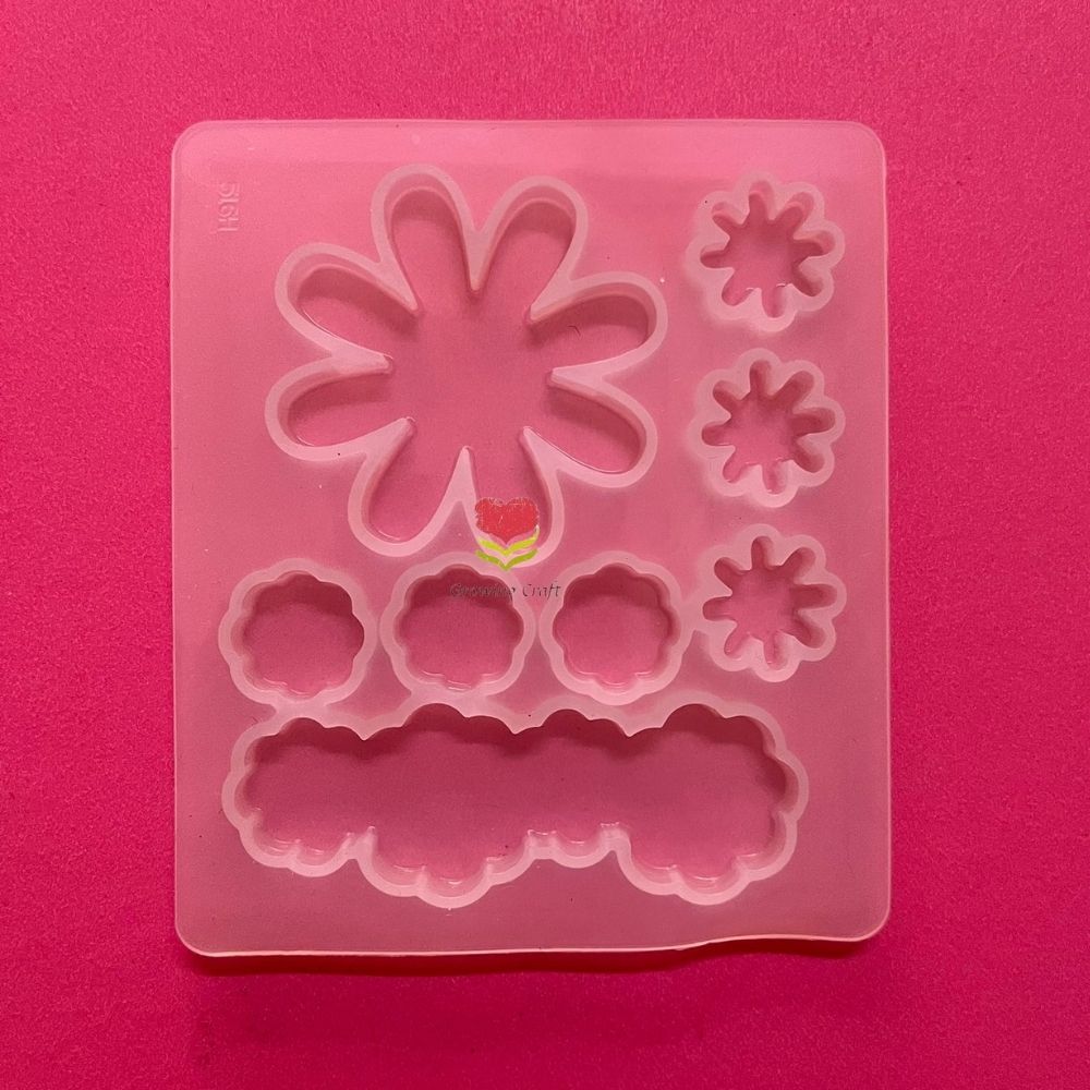 Clip Making - Silicon Mould - Design - 2- GC SILICON 041 - Growing Craft - Best craft Supplies