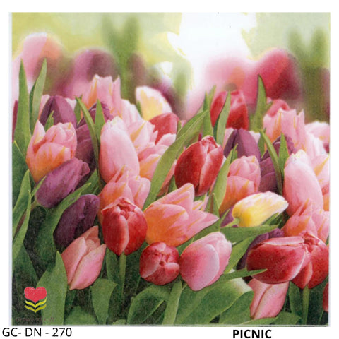 Floral Decoupage Napkin  - GC DN 270