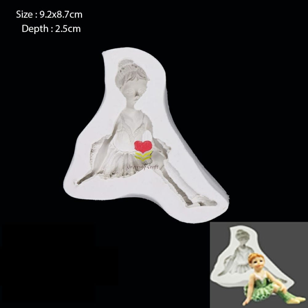 Silicon Mould - Dancing Girl (GC SILICON 022) - Growing Craft - Best craft Supplies