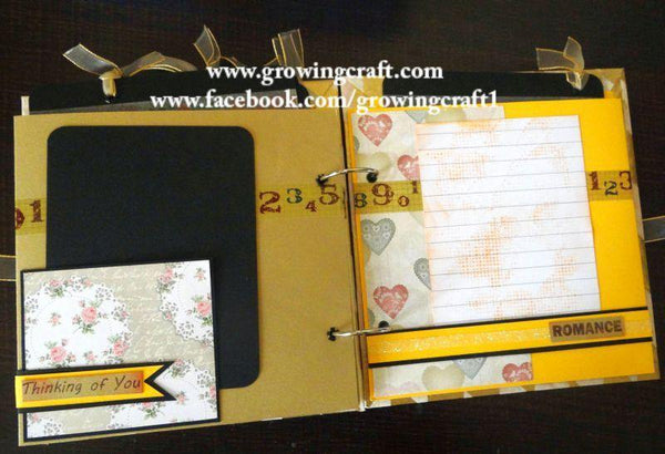 Photo album with pull out tag - Growing Craft - Best craft Supplies