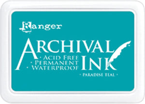 Archival Ink Pad - Paradise Teal - Growing Craft - Best craft Supplies