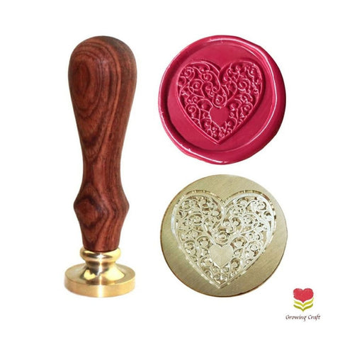 Sealing Wax Stamp-Heart Stamp - Growing Craft - Best craft Supplies