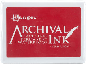 Archival Ink Pad -  Vermillion - Growing Craft - Best craft Supplies