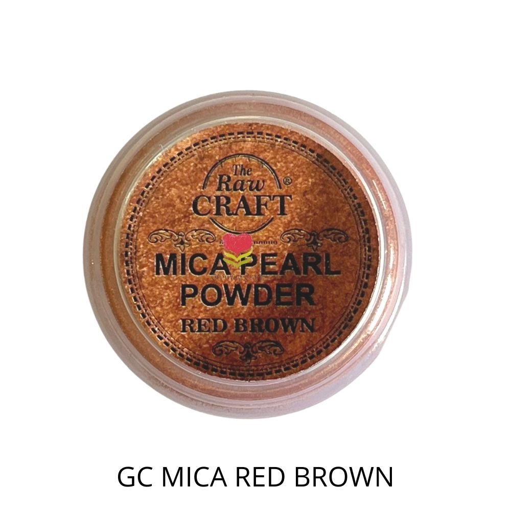 DIY Resin Art Mica Pearl Powder - GC MICA RED BROWN - Growing Craft - Best craft Supplies