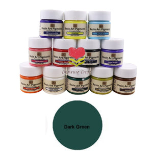 Resin Art Pigment - Dark Green - GCRESIN 058 - Growing Craft - Best craft Supplies