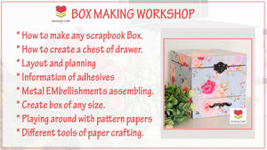Scrapbook Box with Drawer making - Growing Craft - Best craft Supplies