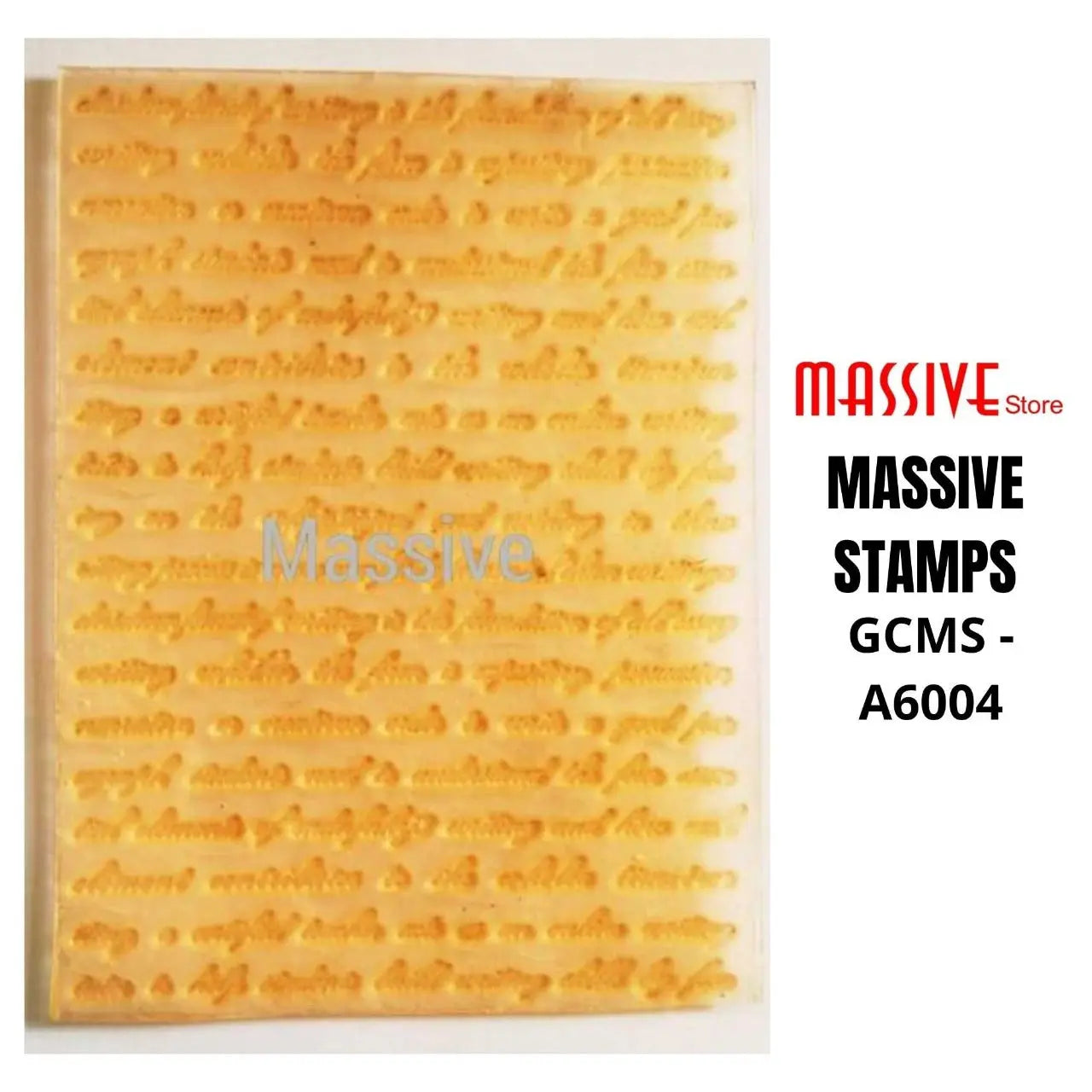 Customized Script Stamp (GCMS A6004) Massive