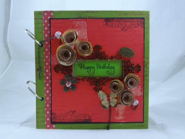 Happy birthday - multi coloured album - Growing Craft - Best craft Supplies