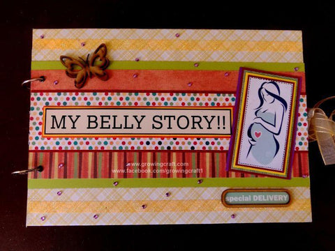 My belly story - pregnancy album - Growing Craft - Best craft Supplies