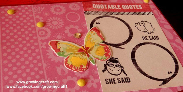 For some one special - multi fold scrapbook - Growing Craft - Best craft Supplies