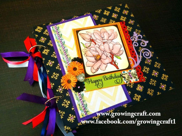 Multi fold and lap album with pull out tags - Growing Craft - Best craft Supplies