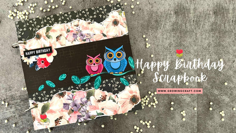 Happy Birthday Scrapbook - Owl Theme - Growing Craft - Best craft Supplies