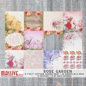Pattern Paper - Rose Garden - GCPP 105 - Growing Craft - Best craft Supplies