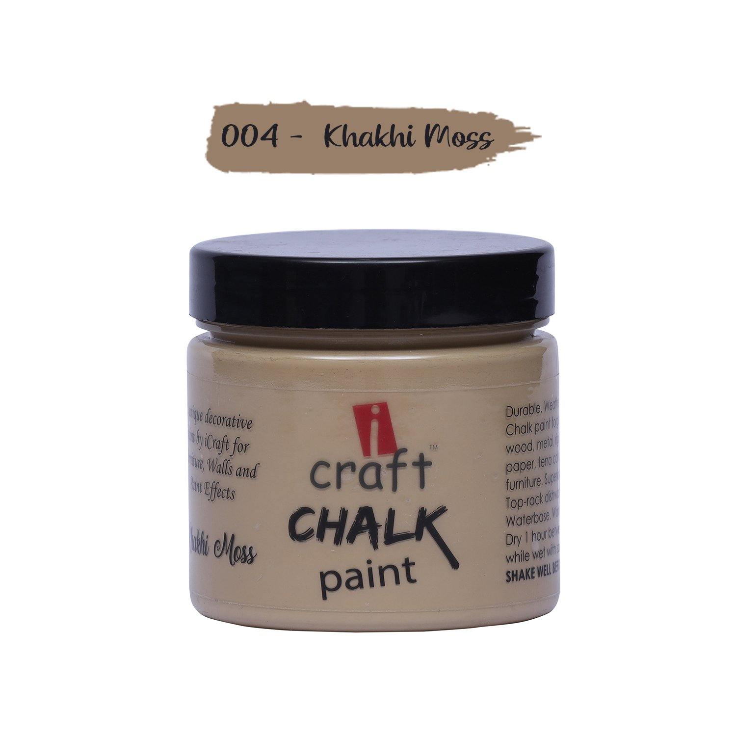 Chalk Paint - 004 (Khakhi Moss) - Growing Craft - Best craft Supplies