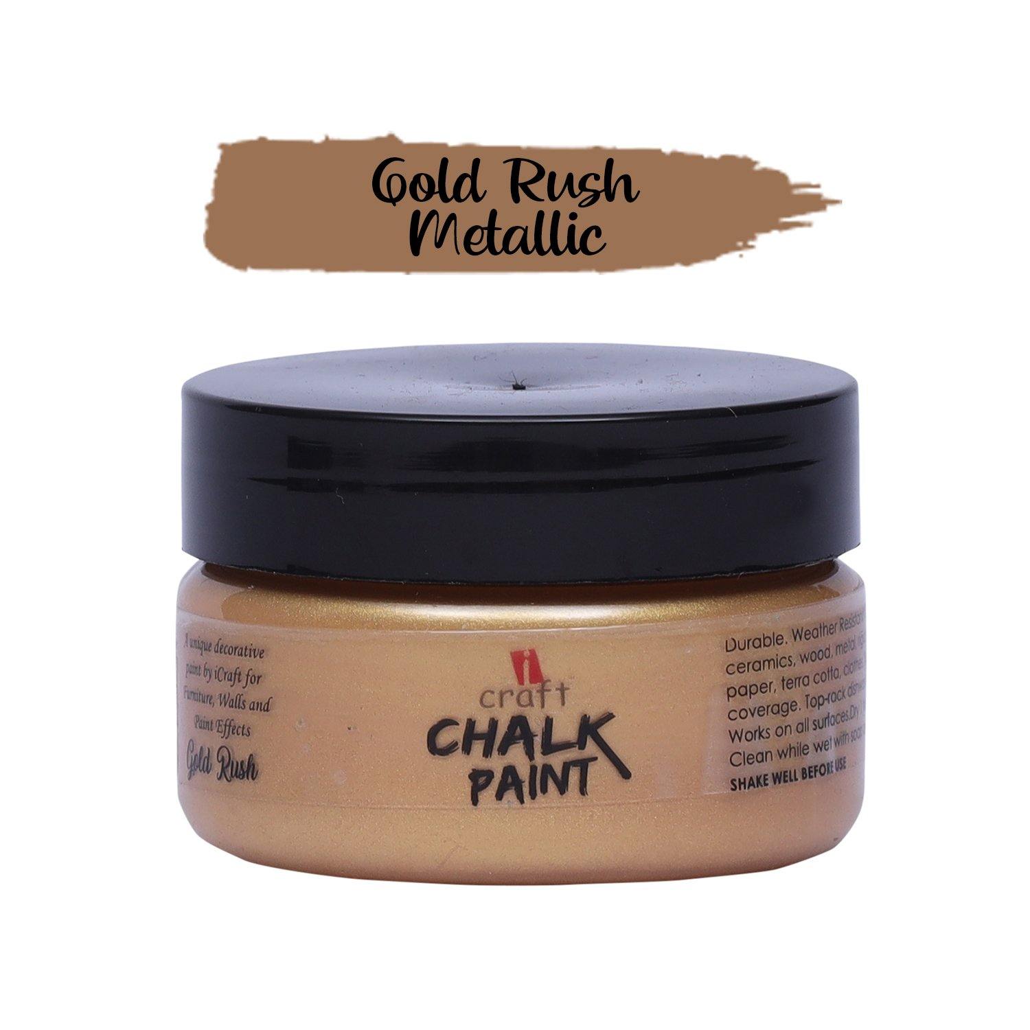 Metallic Chalk Paint - Gold Rush - Growing Craft - Best craft Supplies