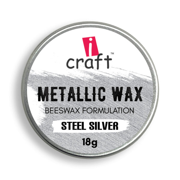 Metallic Wax - Steel Silver
