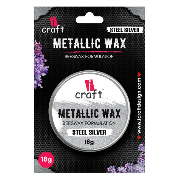 Metallic Wax - Steel Silver