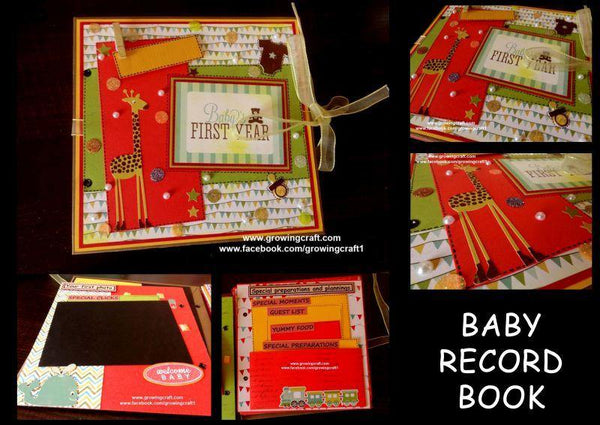 Baby's first year scrap book album - Growing Craft - Best craft Supplies