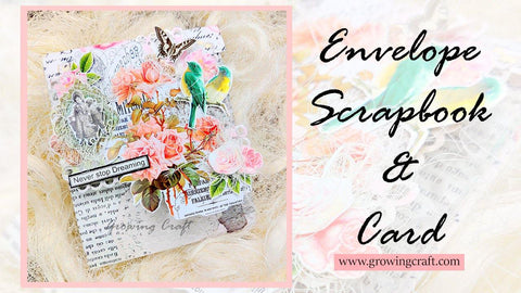 Envelope Scrapbook with photo pullout tags - Growing Craft - Best craft Supplies