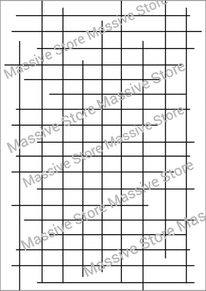 Grid Mixed Media Stamp (GCMS - A7103) - Growing Craft - Best craft Supplies