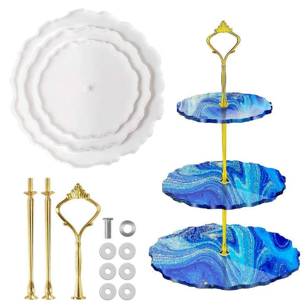 KIT of Resin with Alcohol Ink Workshop - Cake Stand Making - Growing Craft - Best craft Supplies