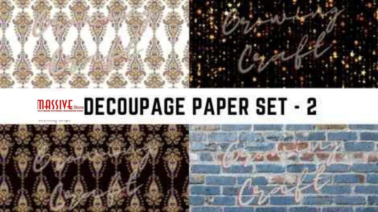 Massive Decoupage Paper set - 2 - Growing Craft - Best craft Supplies