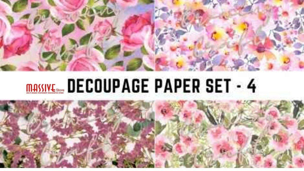 Massive Decoupage Paper - Set 4 - Growing Craft - Best craft Supplies