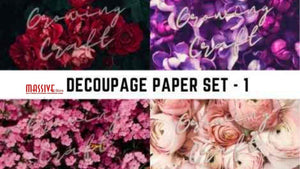 Massive Decoupage Paper - Set 1 - Growing Craft - Best craft Supplies
