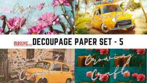 Massive Decoupage Paper - Set 5 - Growing Craft - Best craft Supplies
