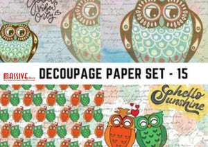 Massive Decoupage Paper - Set 15 - Growing Craft - Best craft Supplies