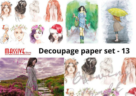 Massive Decoupage Paper - Set 13 - Growing Craft - Best craft Supplies