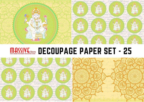 Massive Decoupage paper  - Set 25 - Growing Craft - Best craft Supplies