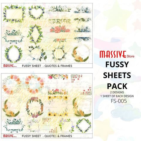 Fussy Sheet - Quotes and Frames (FS- 005) - Growing Craft - Best craft Supplies