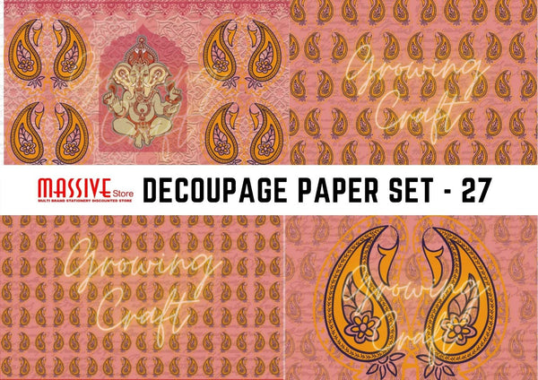 Massive Decoupage paper - Set 27 - Growing Craft - Best craft Supplies