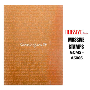 CLASSIC Text Stamp (GCMS A6006) - Growing Craft - Best craft Supplies