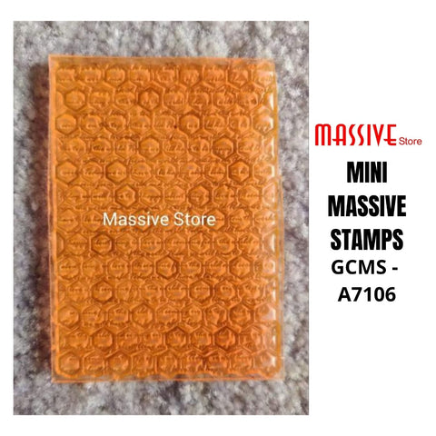 Hexa Pattern Mixed Media Stamp (GCMS A7106) - Growing Craft - Best craft Supplies