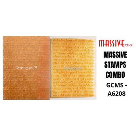 Scripts Combo Stamps (GCMS A6208) - Growing Craft - Best craft Supplies
