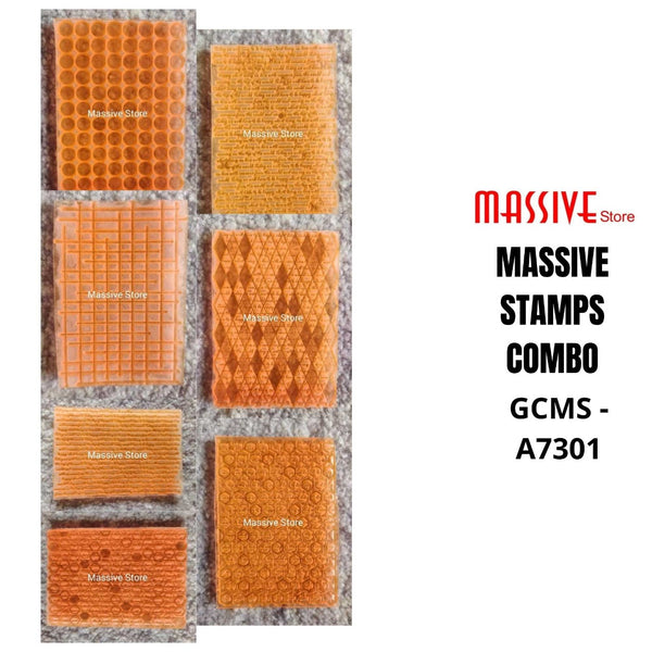 Mega Combo of Mini Stamp -Combo pack of 7 (GCMS A7301) - Growing Craft - Best craft Supplies