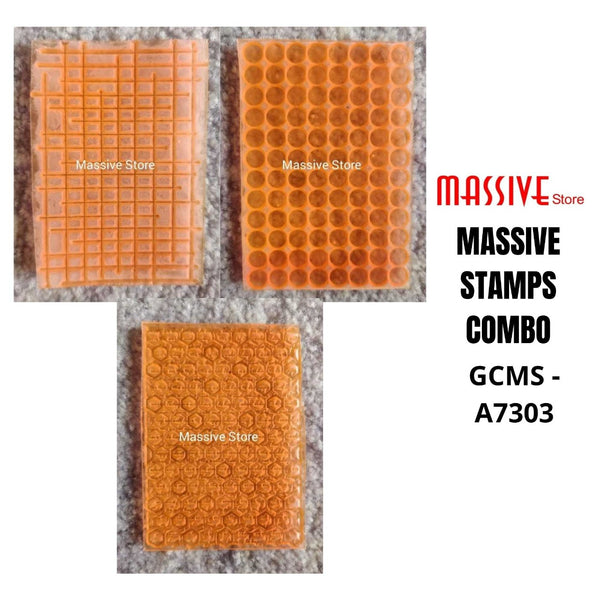 Mixed Media Stamp Combo of 3 (GCMS A7303) - Growing Craft - Best craft Supplies